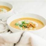 One Pot Curried Butternut Squash Soup